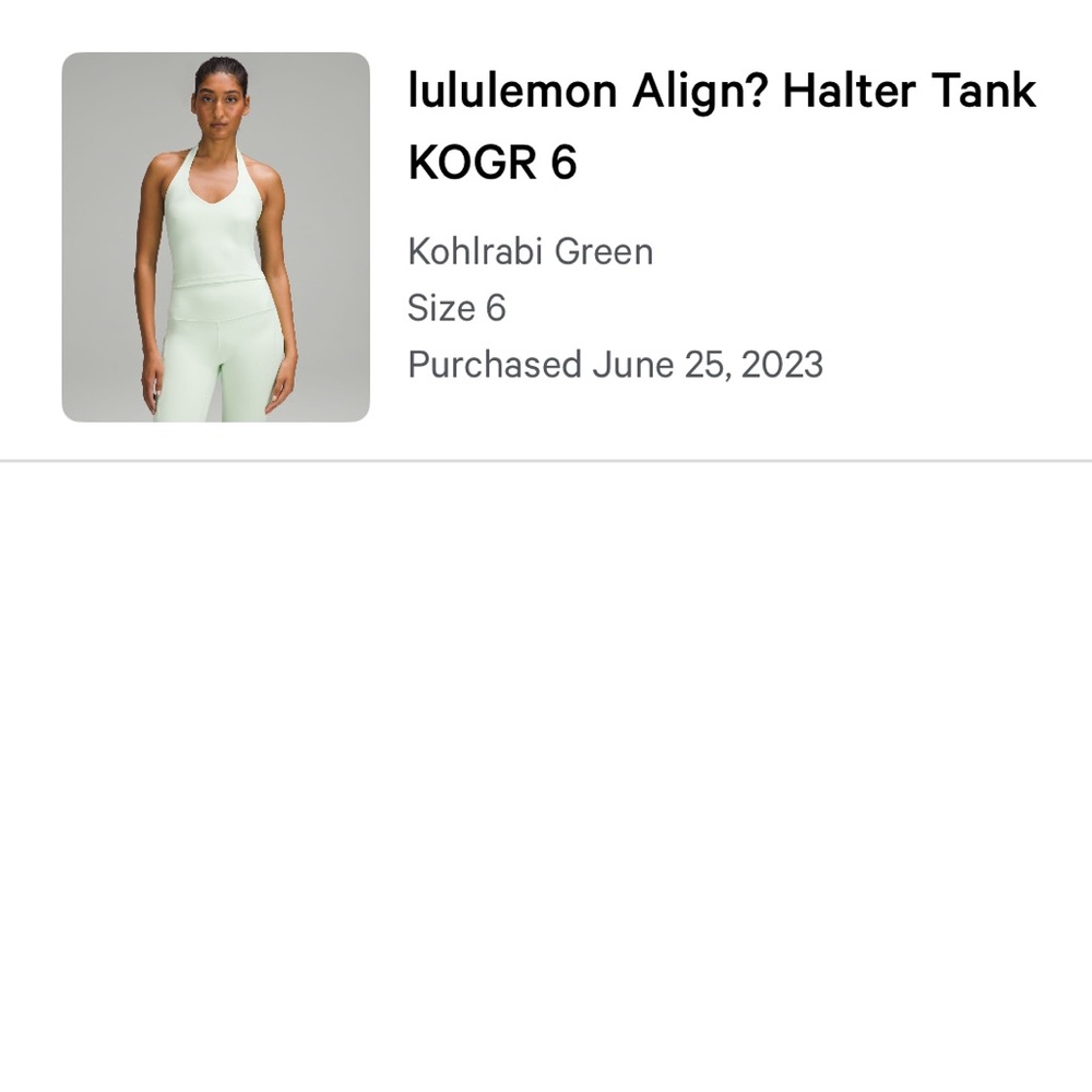 Lululemon Align Halter Tank